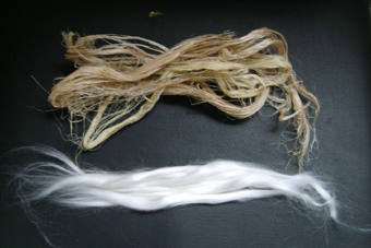 banana fibers and tops