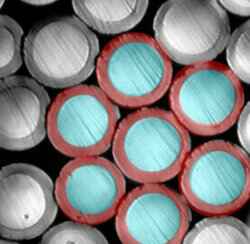 Core and sheath fibers for sound proofing