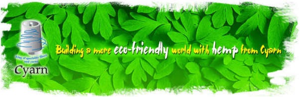 Cyarn - ecologically friendly hemp yarns in long and short staple