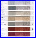 Decora shade card - polyester spundyed dopedyed Setila POY FDY and textured