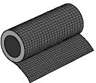 High tenacity (GRET) polyethylene monofilament yarns for PVC reinforced damp barriers