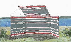 High density (HDPE) and high tenacity (GRET) polyethylene monofilament yarns for sund and wind protection products