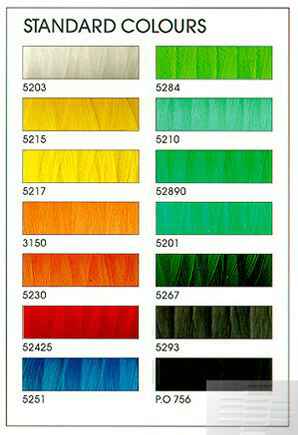 Shades of Esbjerg Thermoplast polyethylene monofilament