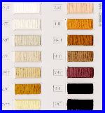 airtextured polypropylene shade card