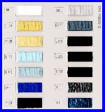 airtextured polypropylene shade card