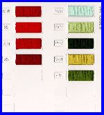 airtextured polypropylene shade card
