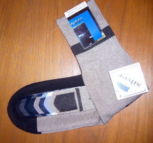 Lindner mens socks containing smartcel bioactive to avoid bad smell