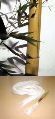 natural bamboo fibers