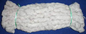 Natural wild nettle yarn in hanks - bundles of 25 hanks