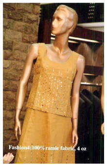 ramie spun yarn for high class fashion - ladies outerwear and menswear