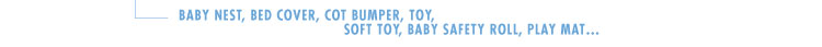 anti-bacterial Rhovyl chlorofiber for baby nest, bed covers, cot bumper, toy, safety roll, play mat