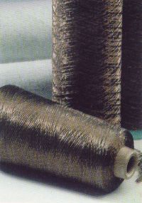 R-Stat yarns and fibers for anti-static and anti-bacteria protection
