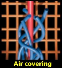 air covered yarn