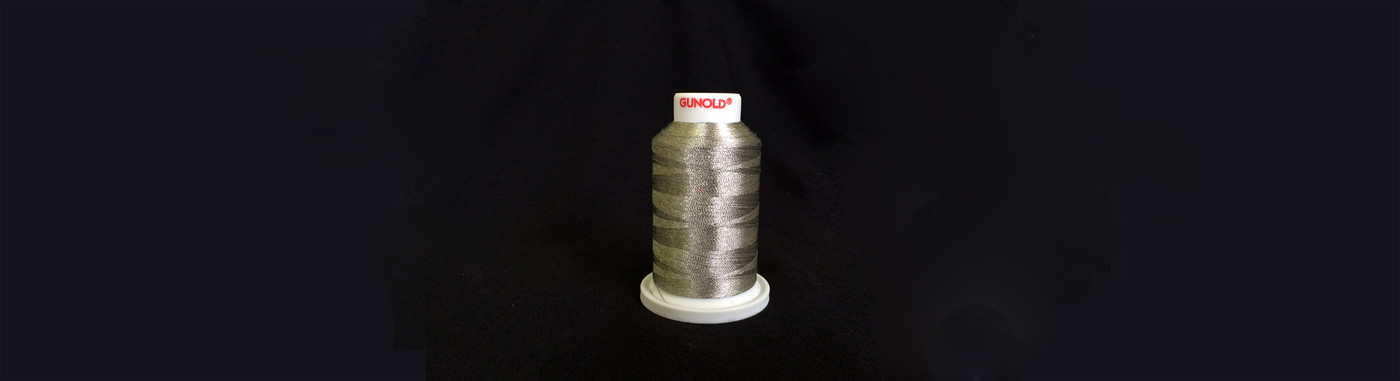Plasma Silver coated Polyester embroidery yarn available from stock service