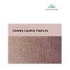 Antiviral fabrics with copper coated textiles, yarns or fabrics