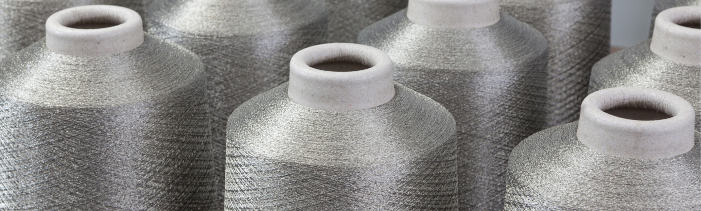 Statex Shieldex silver coated nylon polyamide yarns, flock and fibers