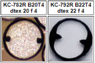 Clacarbo type KC782R B20T4 and KC792R B22T4 suitable for specifically low conductivity.